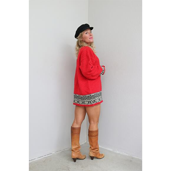 2000's Vintage Gap Oversized Winter Wool Sweater or Mini Dress Women's SM MD LG - Picture 5 of 9